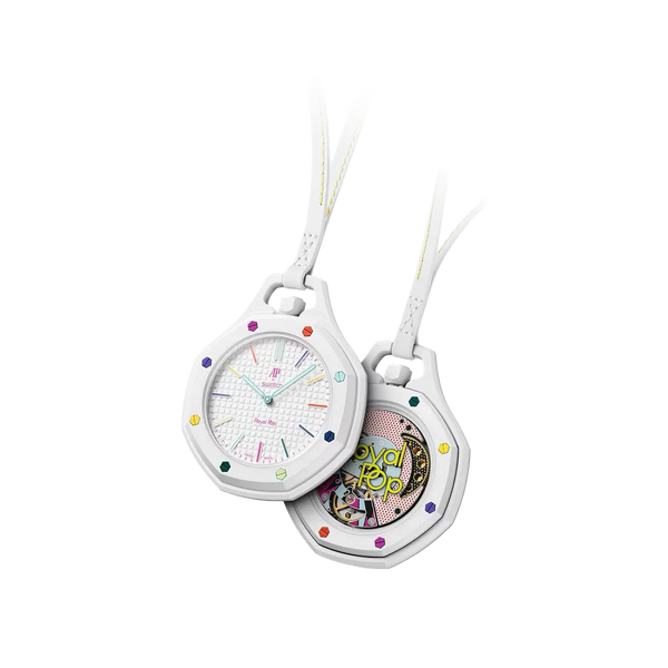 Swatch Audemars Piguet Royal Pop Collection Pocket Watch Huit Blanc
